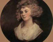 乔治 罗姆尼 : Lady In A Brown Robe